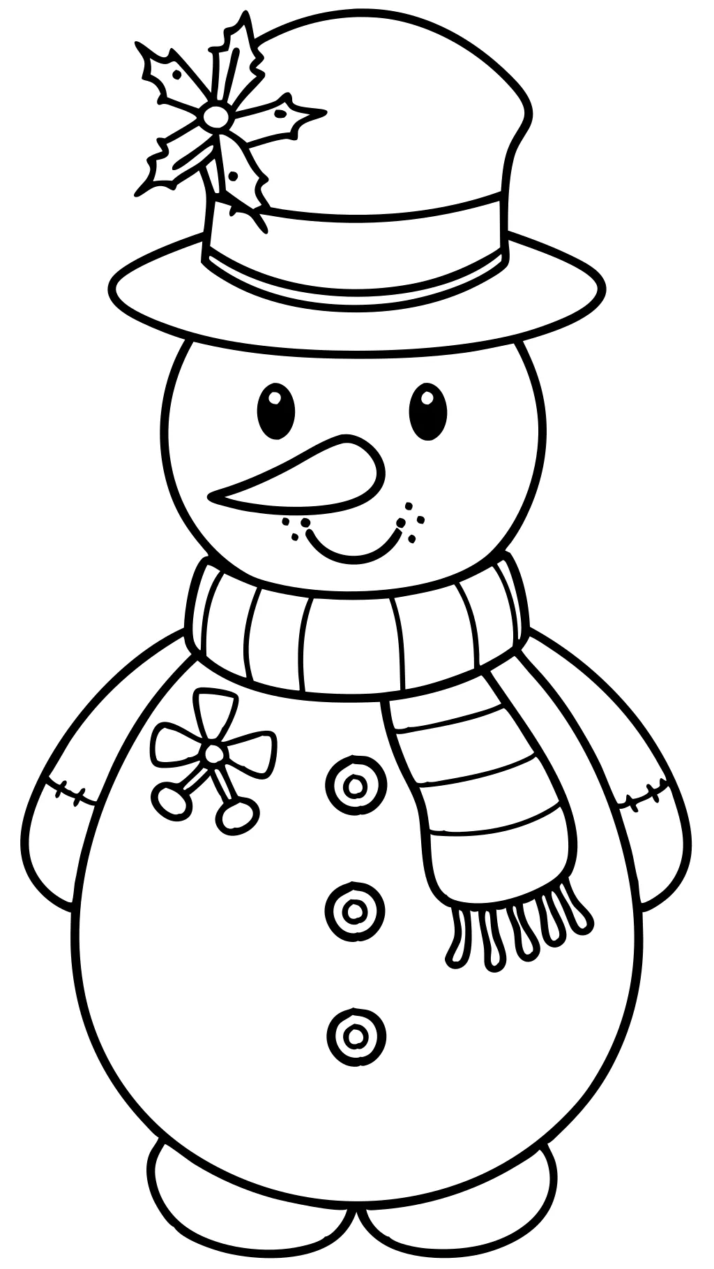 coloriages de bonhomme de neige